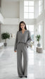 Jule Gri Kazak Pantolon Takım
