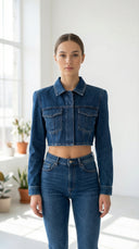 Osta Taşlı Kot Ceket