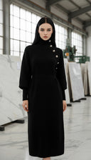 Ossa Siyah Maxi Elbise