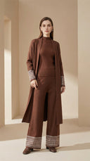 Kite Kahverengi 3'lü Triko Set