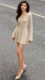 Genda Bej Mini Elbise