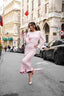 MİNDA PEMBE ELBİSE