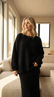 Azer Çift Taraflı Giyilebilen Siyah Yünlü Takım