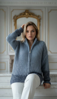 PREMİUM GİSELA MAVİ HIRKA