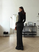 Elle Siyah Maxi Elbise