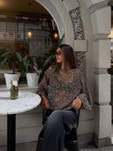 Livia Payetli File Bluz - Bronz