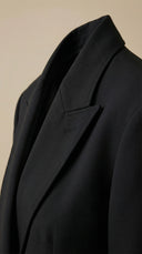 Salga Oversize Kruvaze  Siyah Blazer