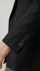 Salga Oversize Kruvaze  Siyah Blazer