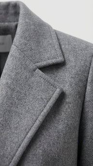 Porto Kaşe Astarlı Antrasit Palto