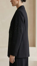 Noire Taşlı Siyah Blazer