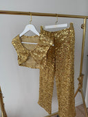 Guza Gold Pul İşlemeli Set
