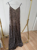 Lipa Leopar Desenli Maxi Elbise