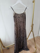 Lipa Leopar Desenli Maxi Elbise