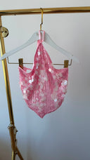 Luma Pul Payetli Top Etek Set - Pembe