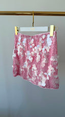 Luma Pul Payetli Top Etek Set - Pembe