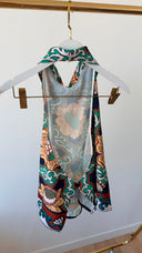 Talya Etnik Desenli Halter Bluz & Pantolon Set
