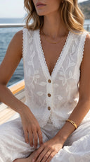 Aluna Pamuk Yelek & Pantolon  Set