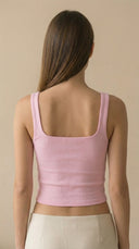 Novi Rib Pembe Tank Top