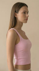 Novi Rib Pembe Tank Top