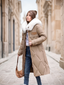 PREMIUM AGRE  CAMEL KÜRKLÜ ŞİŞME  MONT / ÖN SİPARİŞTE