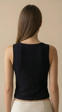 Gorba Çift Yönlü Fermuarlı Basic Siyah Top