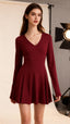 Genda Bordo Mini Elbise