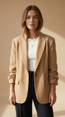Lola Oversize Bej Blazer