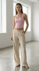 Novi Rib Pembe Tank Top